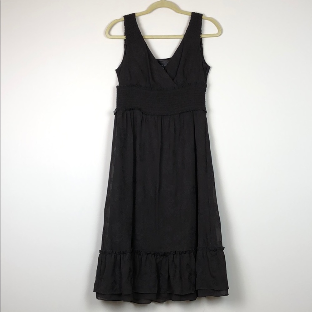 Antonio Melani - Sheer Overlay Sleeveless Dress